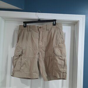 Polo Ralph Lauren Shorts Mens 36 Tan Gellar Cargo Fatigue Military Chino‎ Rugged